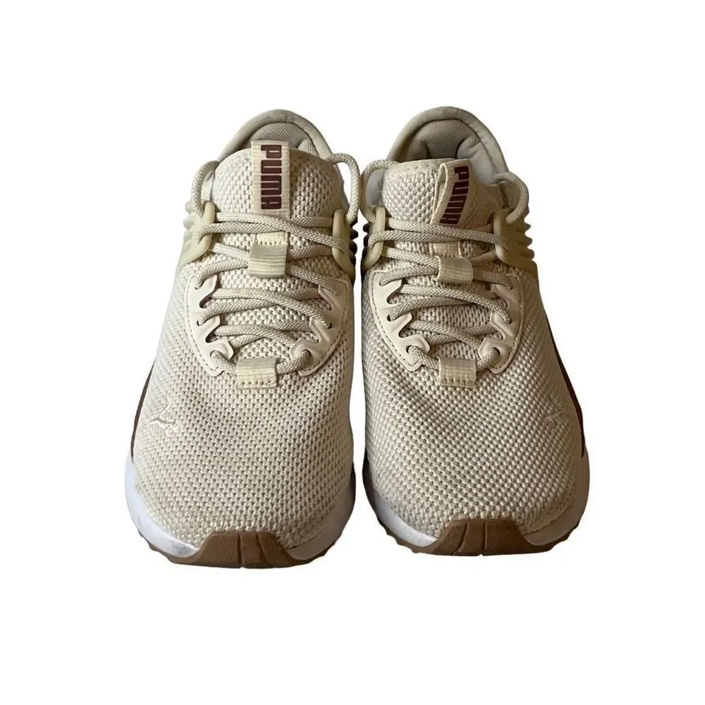 PUMA Pacer Future women's ivory athletic sneakers sz 7 gym running casual‎